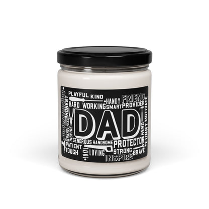 Modern Man Father's Day Dad Scented Soy Candle, 9oz Gift for Him