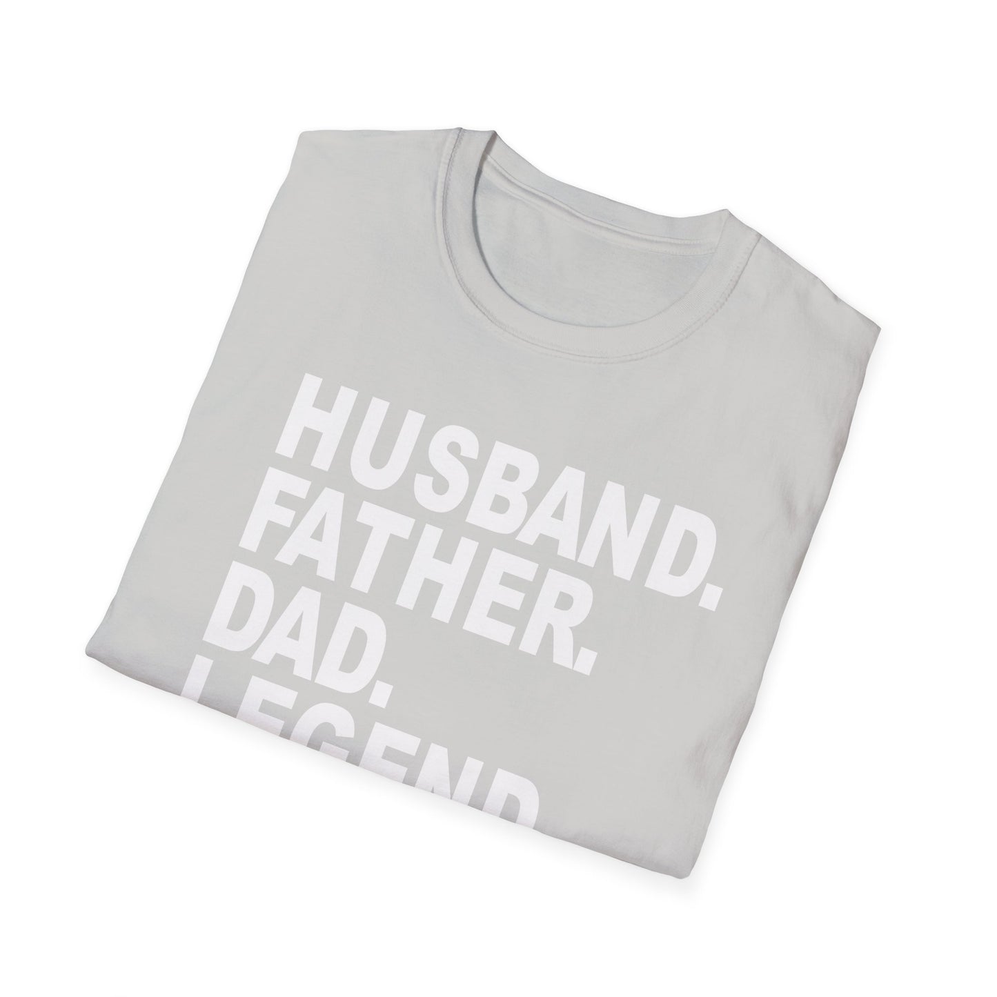 Husband Father Dad Legend  No Cap Gen Z Unisex Softstyle T-Shirt