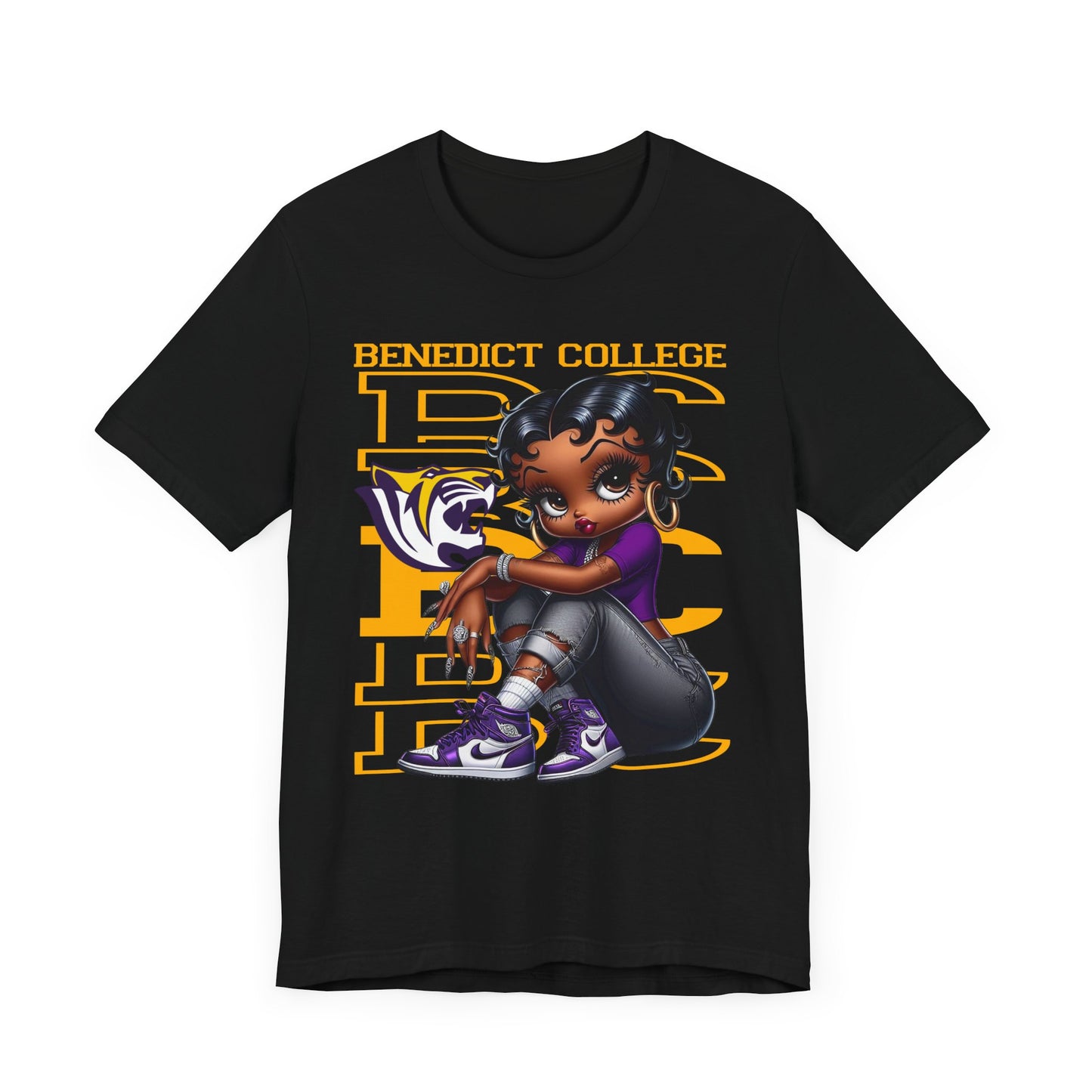 BC Tigers: Benedict College Sneakerhead Betty Boop Unisex Jersey Short Sleeve Tee Gift for Student and Alumni