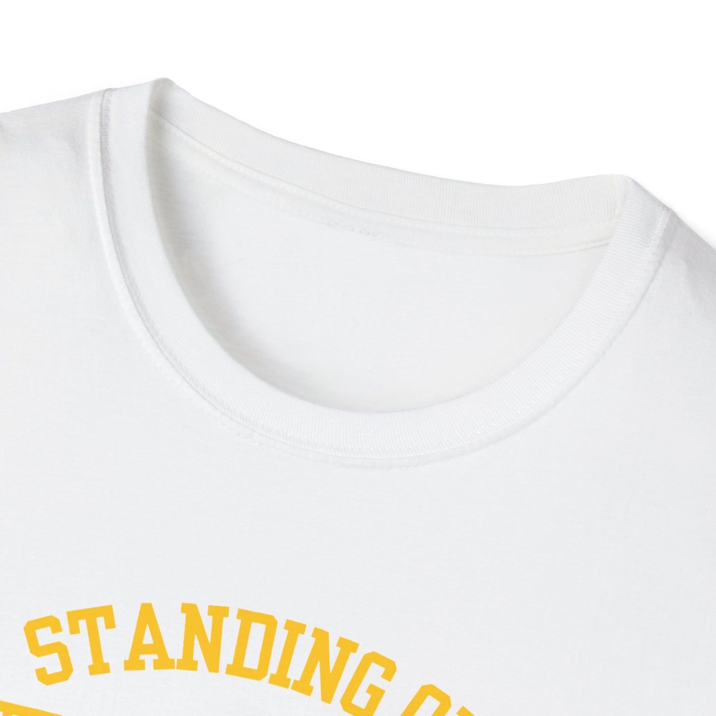 PQC Tigers: Paul Quin College Standing on Business Unisex Softstyle T-Shirt