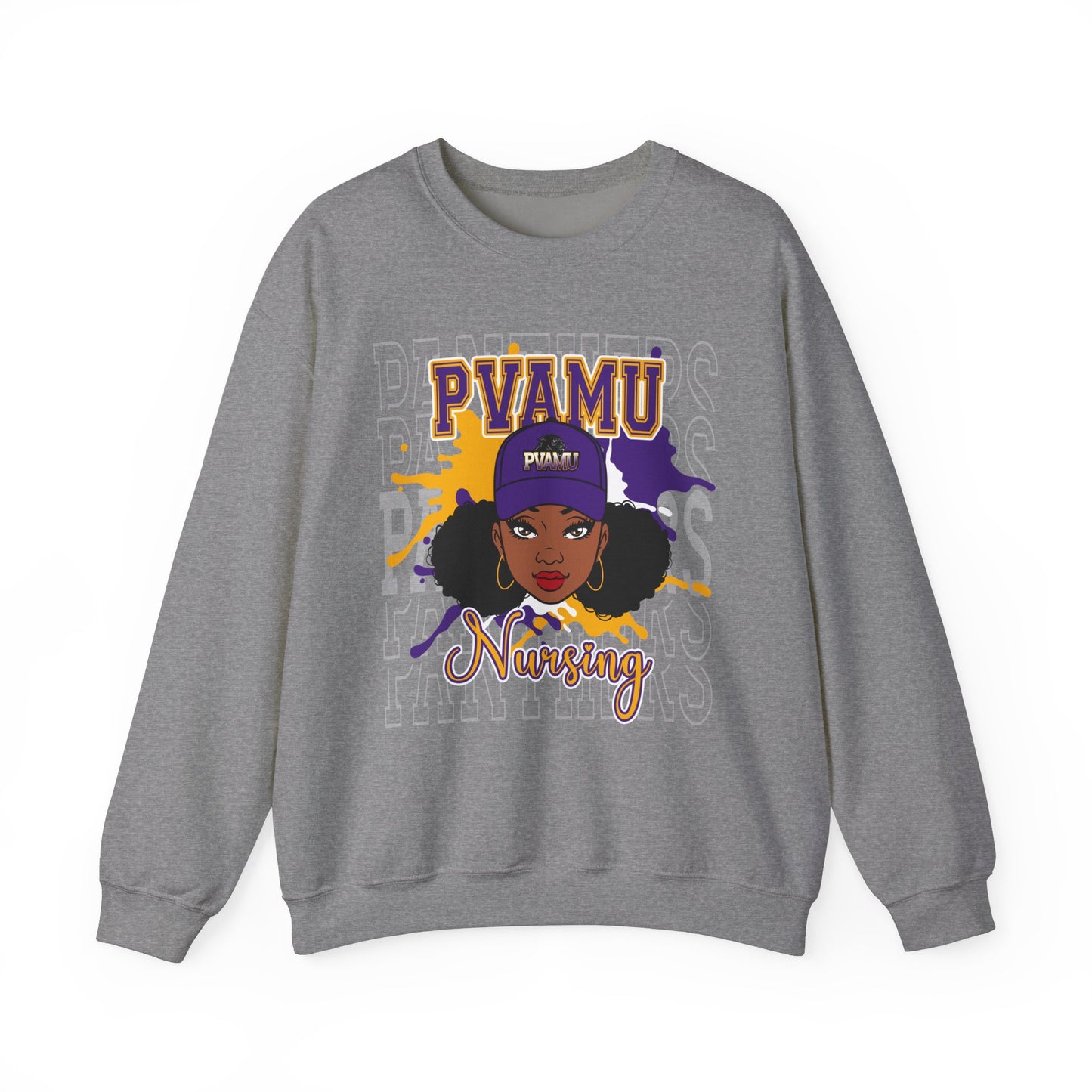 PVAMU Panthers: Prairie View AM Nursing Unisex Heavy Blend™ Crewneck Sweatshirt