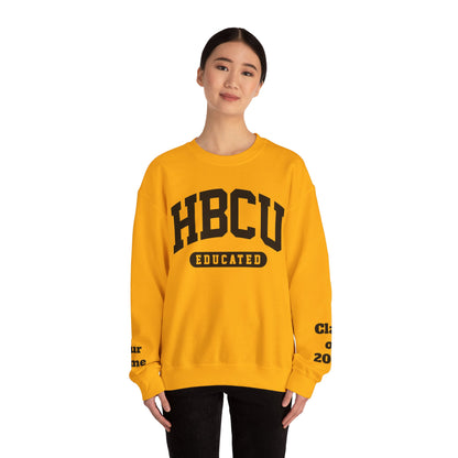 Custom Personalized HBCU Educated Unisex Heavy Blend™ Crewneck Sweatshirt gift for Students and Alumni