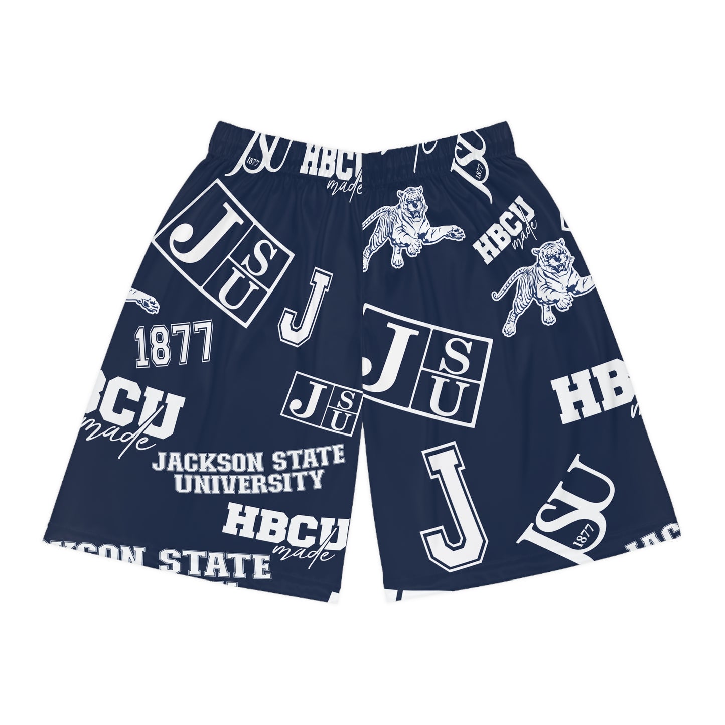 JSU Tigers HBCU All over print Basketball Shorts gift for Jackson State student and alumni