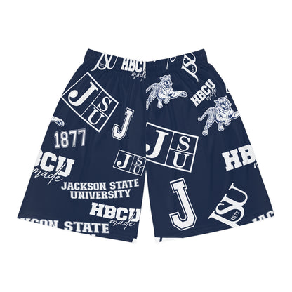 JSU Tigers HBCU All over print Basketball Shorts gift for Jackson State student and alumni