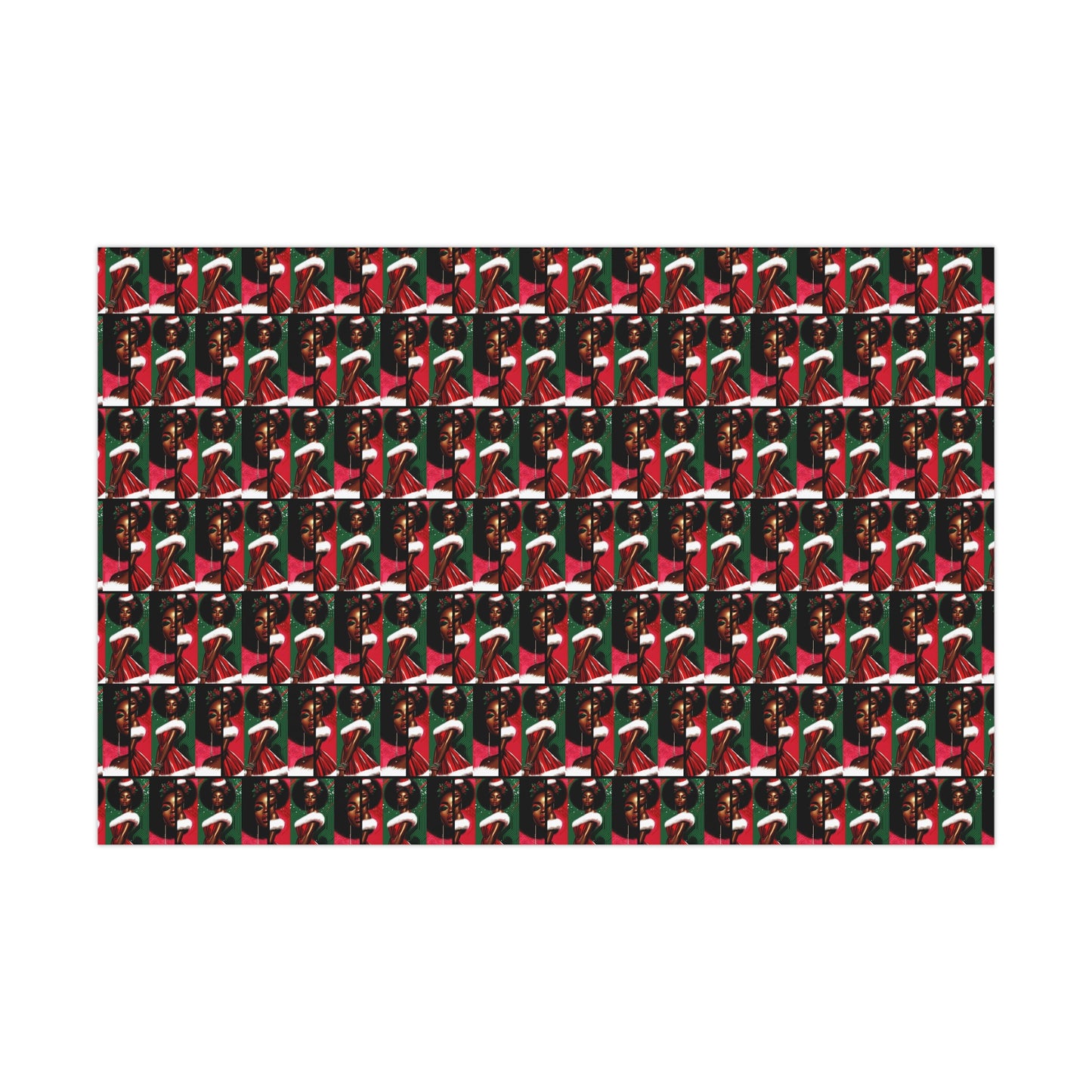 High fashion black art Christmas Gift Wrapping Paper