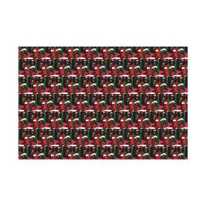 High fashion black art Christmas Gift Wrapping Paper