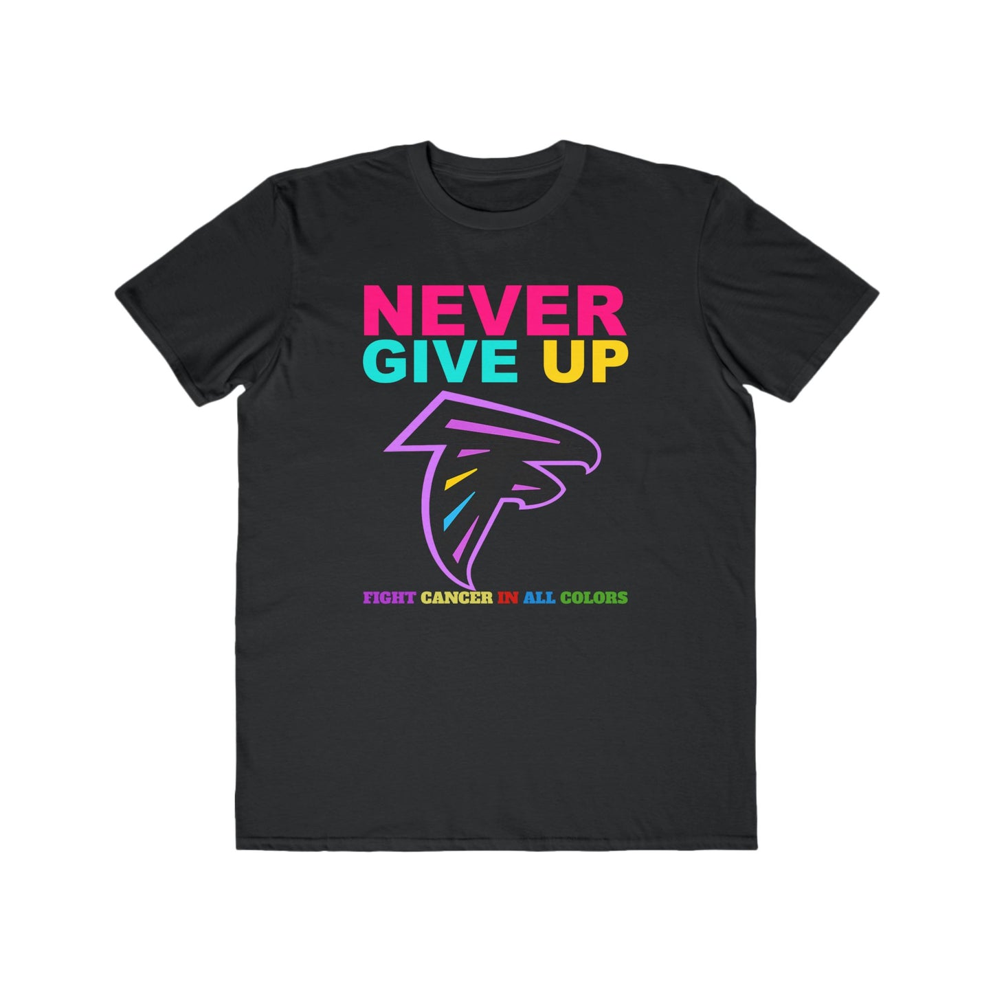 Atlanta Falcons  Never Give Up Cancer Awareness Tee
