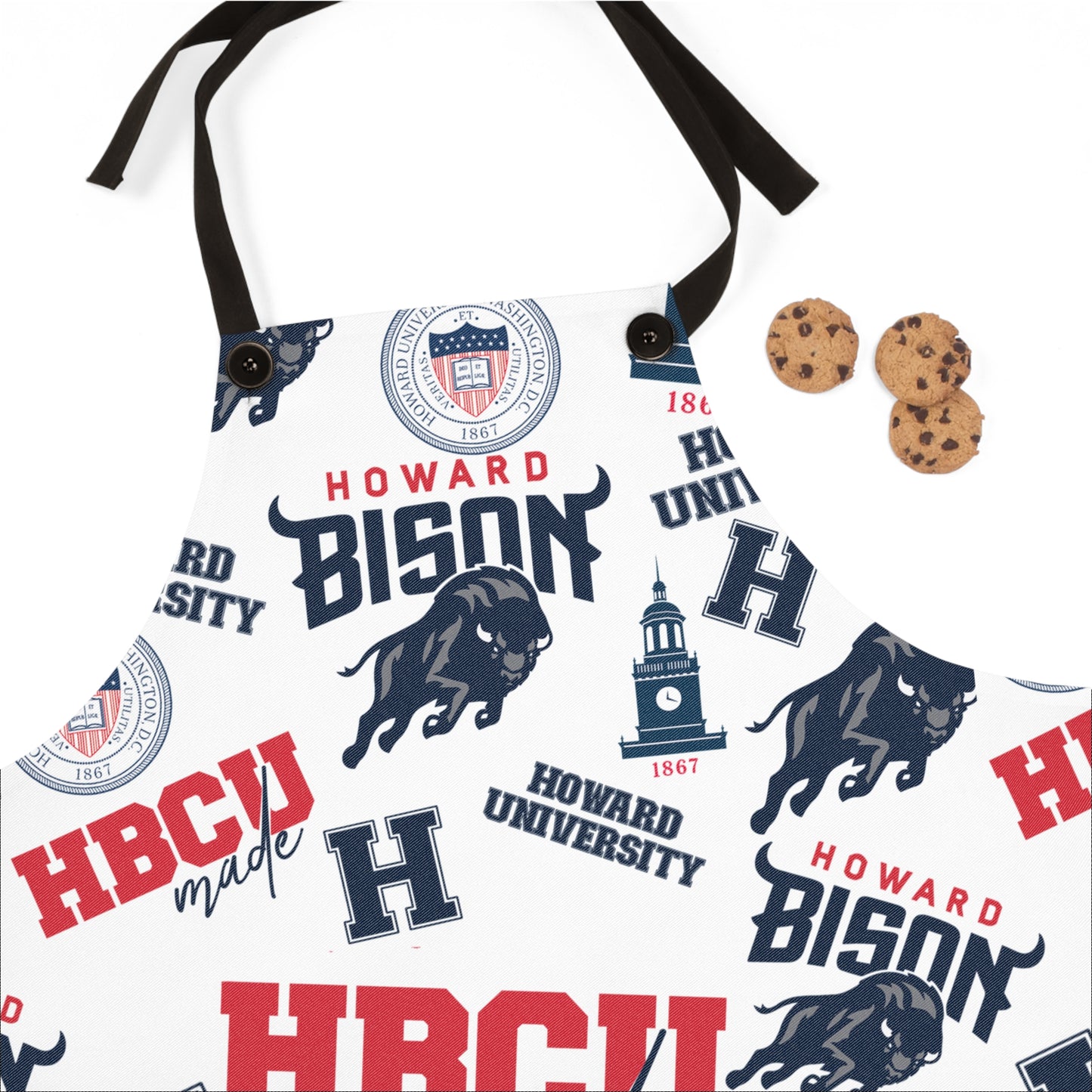 Howard University Bison Chef Apron Gift for Him or Her