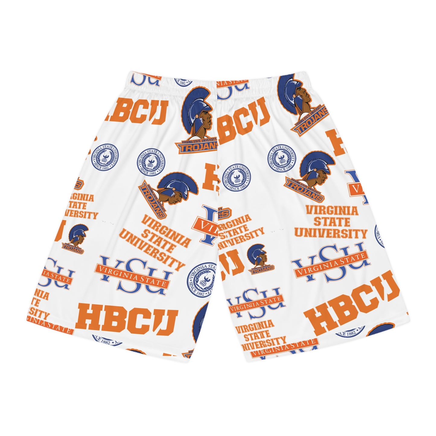 Virginia State U VSU Trojans HBCU Basketball Shorts