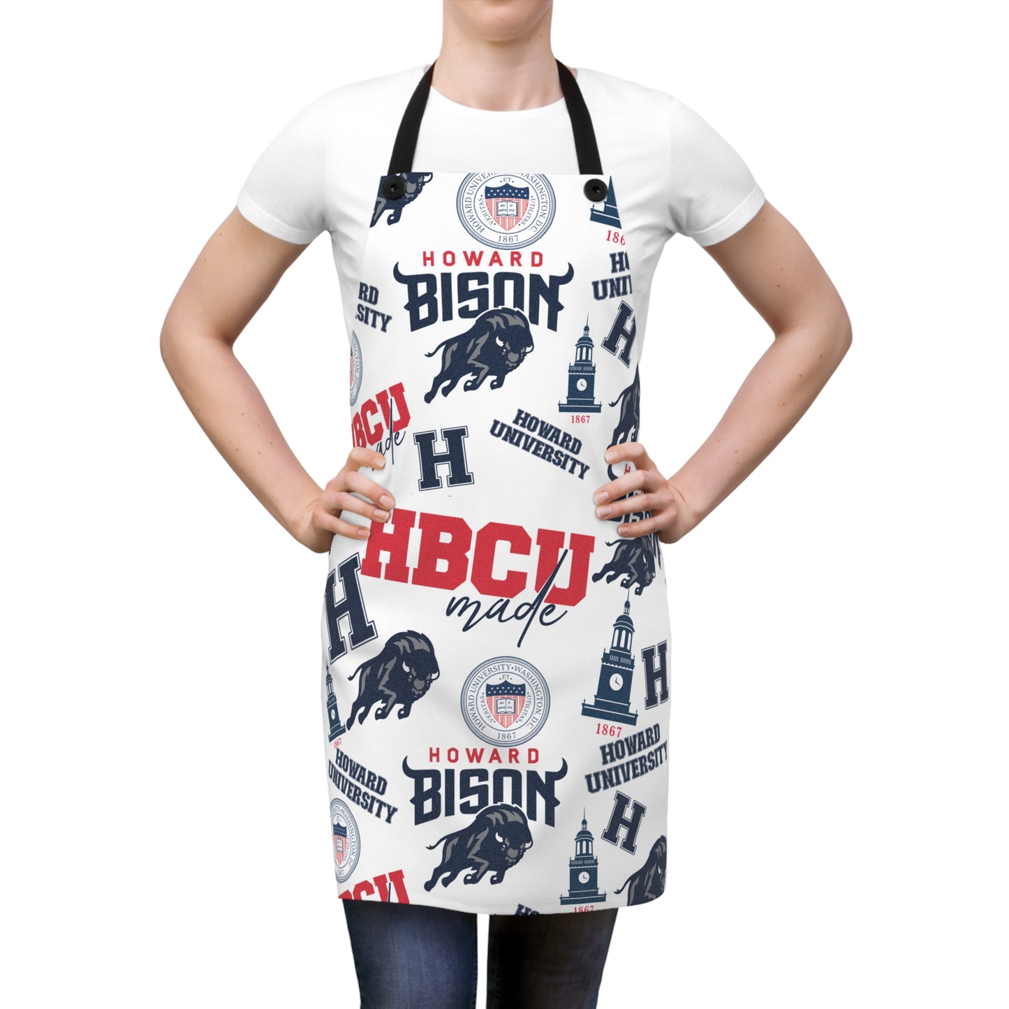 Howard University Bison Chef Apron Gift for Him or Her
