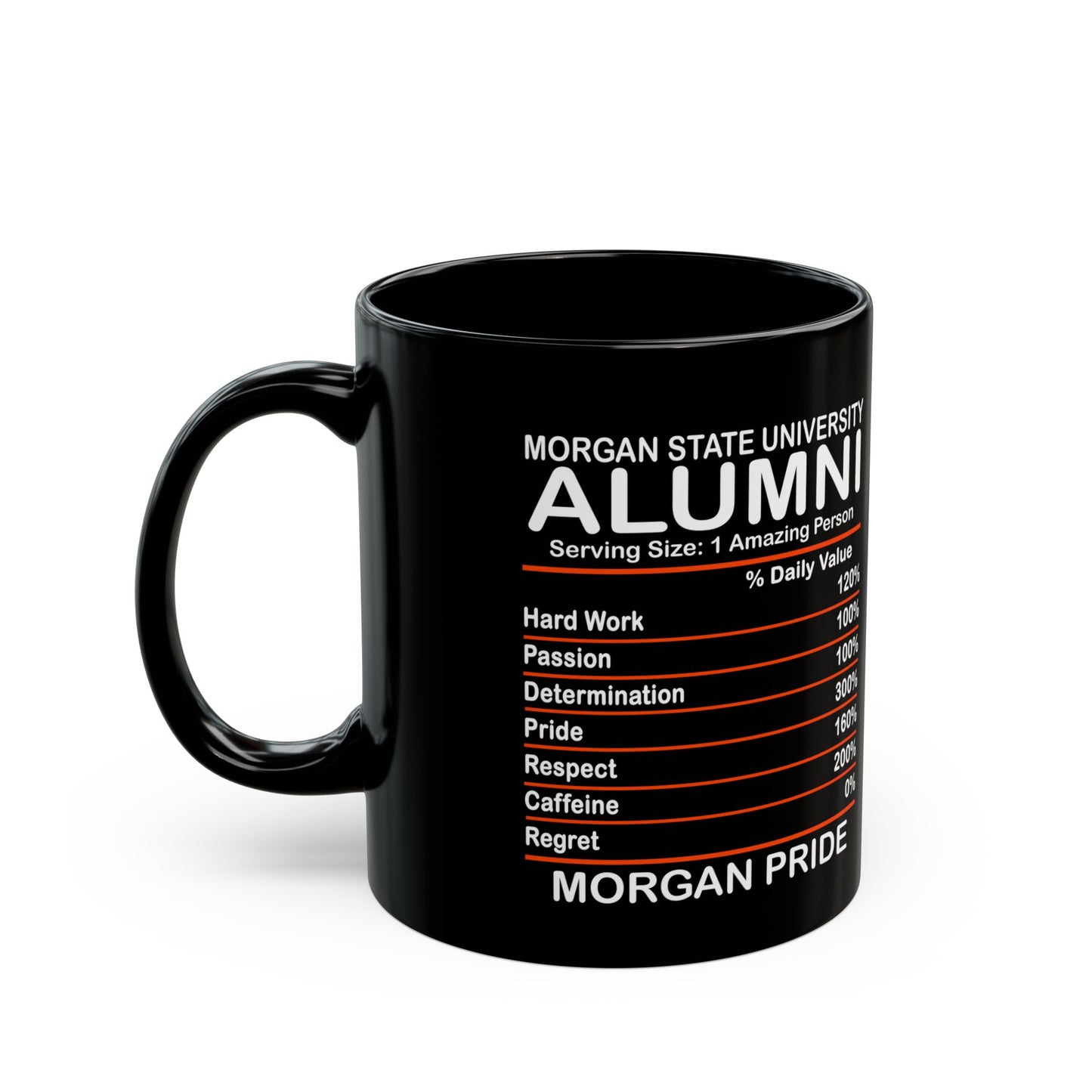 Morgan Pride Morgan State Alumni HBCU Black Mug (11oz)