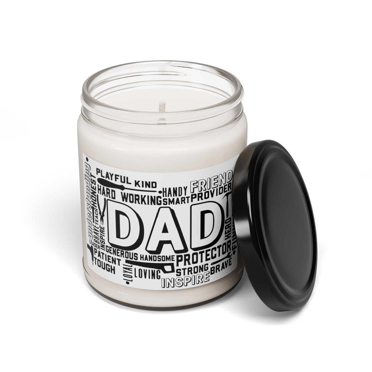 Father's Day Dad Scented Soy Candle, 9oz Gift for Him