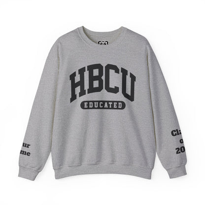 Custom Personalized HBCU Educated Unisex Heavy Blend™ Crewneck Sweatshirt gift for Students and Alumni