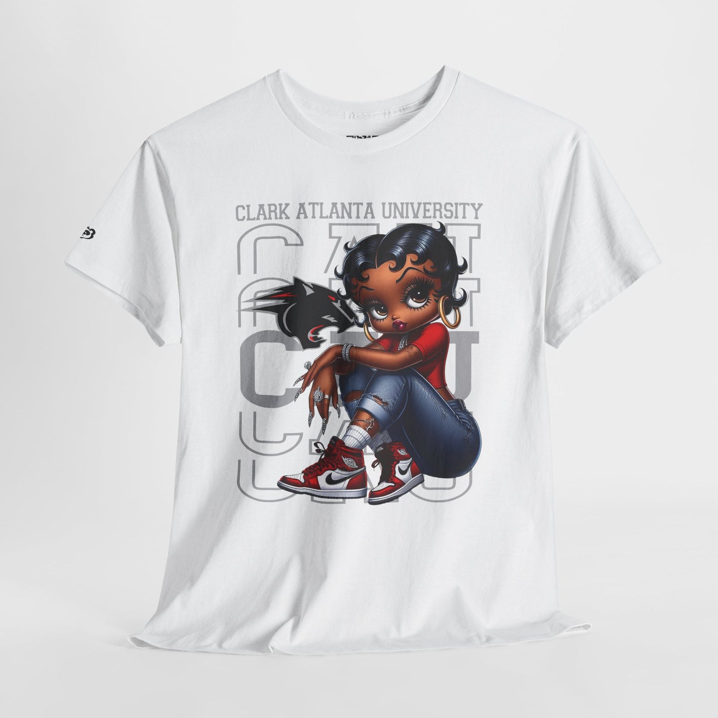 Stylish Unisex Heavy Cotton Tee with Clark Atlanta University Design | Casual Wear, College Apparel, Graphic Tee, Unique Gift