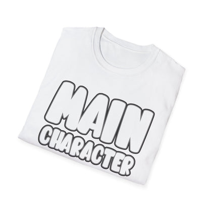 Main Character Shirt Inspirational Motivational Tee Gaming Funny Self-Love Self-Care Positivity T-Shirt for Empowerment & Daily Boost Unisex