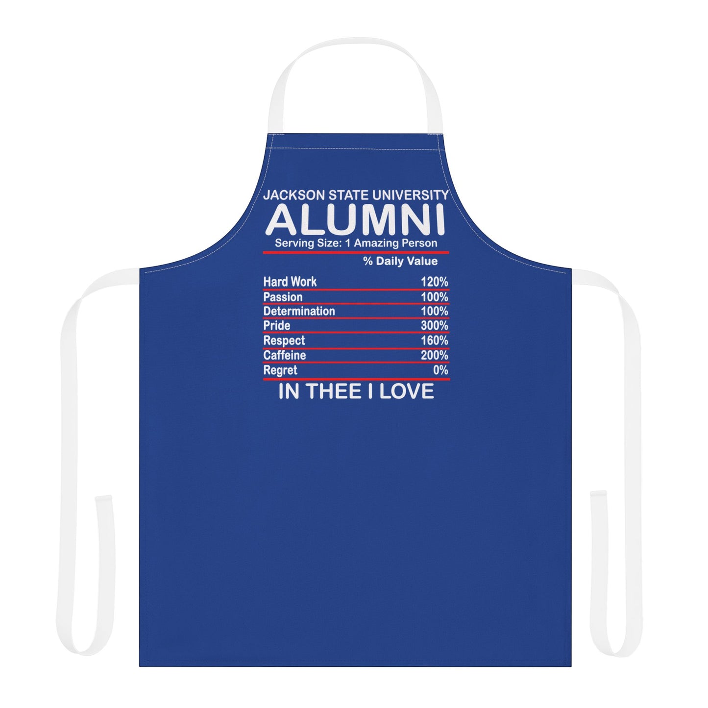 JSU Jackson State Alumni Ingredients Apron, 5-Color Straps