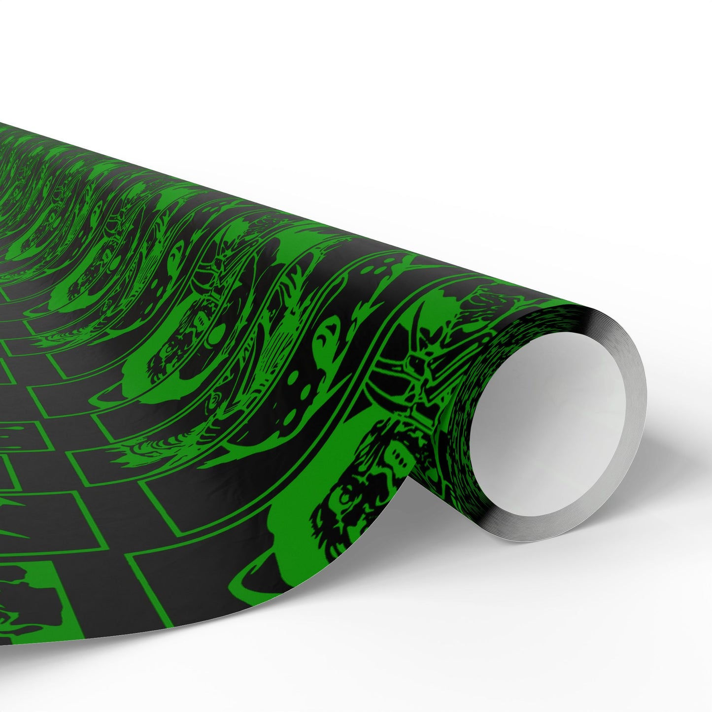 Horror Movie Party Black And Green Wrapping Papers