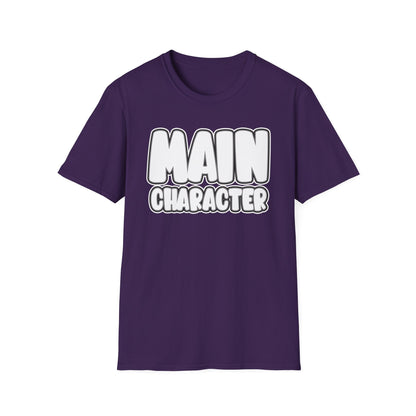 Main Character Shirt Inspirational Motivational Tee Gaming Funny Self-Love Self-Care Positivity T-Shirt for Empowerment & Daily Boost Unisex