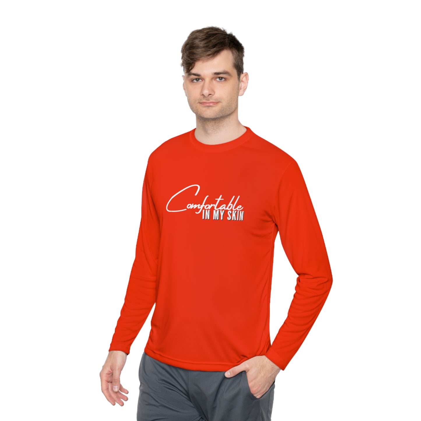 Comfortable in my Skin Unisex Lightweight Long Sleeve Tee