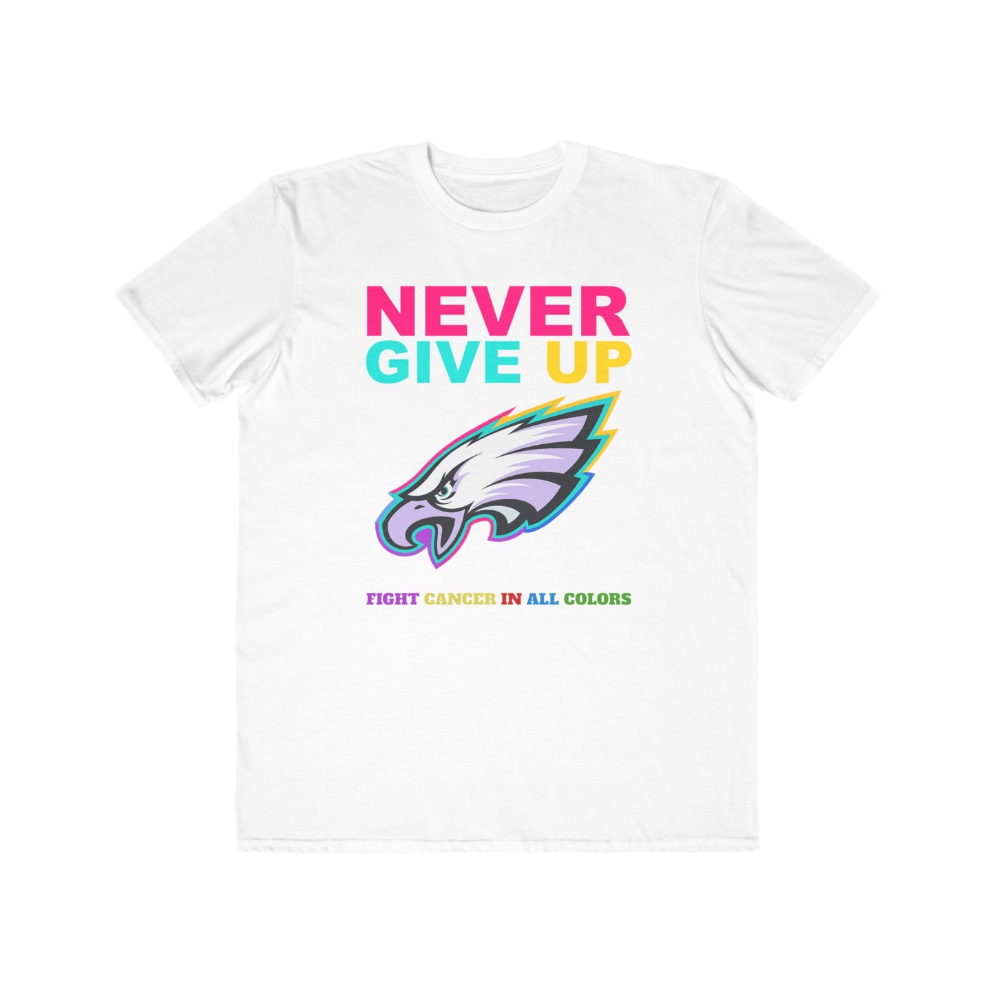 Eagles  Never Give Up Cancer Awareness Tee