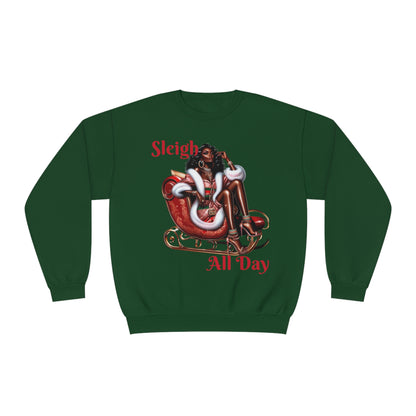 Sleigh All Day Sexy Mrs. Claus Unisex NuBlend® Crewneck Sweatshirt