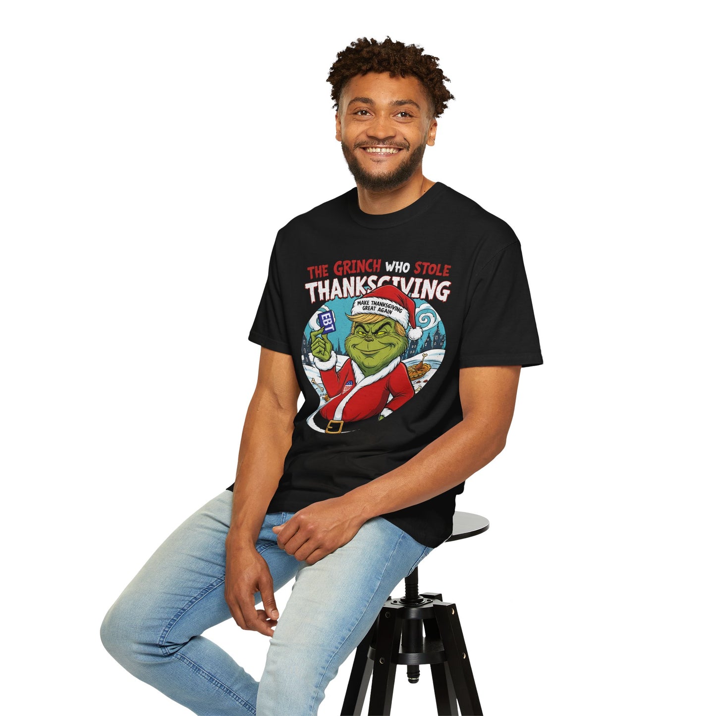 Grinch Thanksgiving T-Shirt — "The Grinch Who Stole Thanksgiving" Holiday Tee