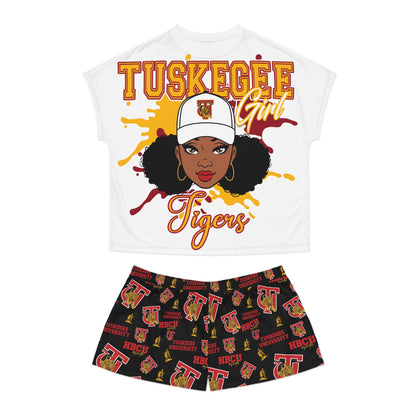 Tuskegee University Women's Short Pajama Set - Lounge Wear | Comfortable Sleepwear for her