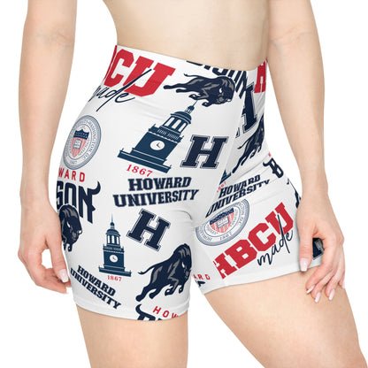 Howard U HBCU Women's Biker Shorts (AOP)