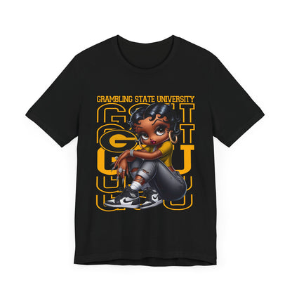 GSU Tigers: Grambling State University Sneakerhead Betty Boop Unisex Jersey Short Sleeve Tee Gift for Student and Alumni