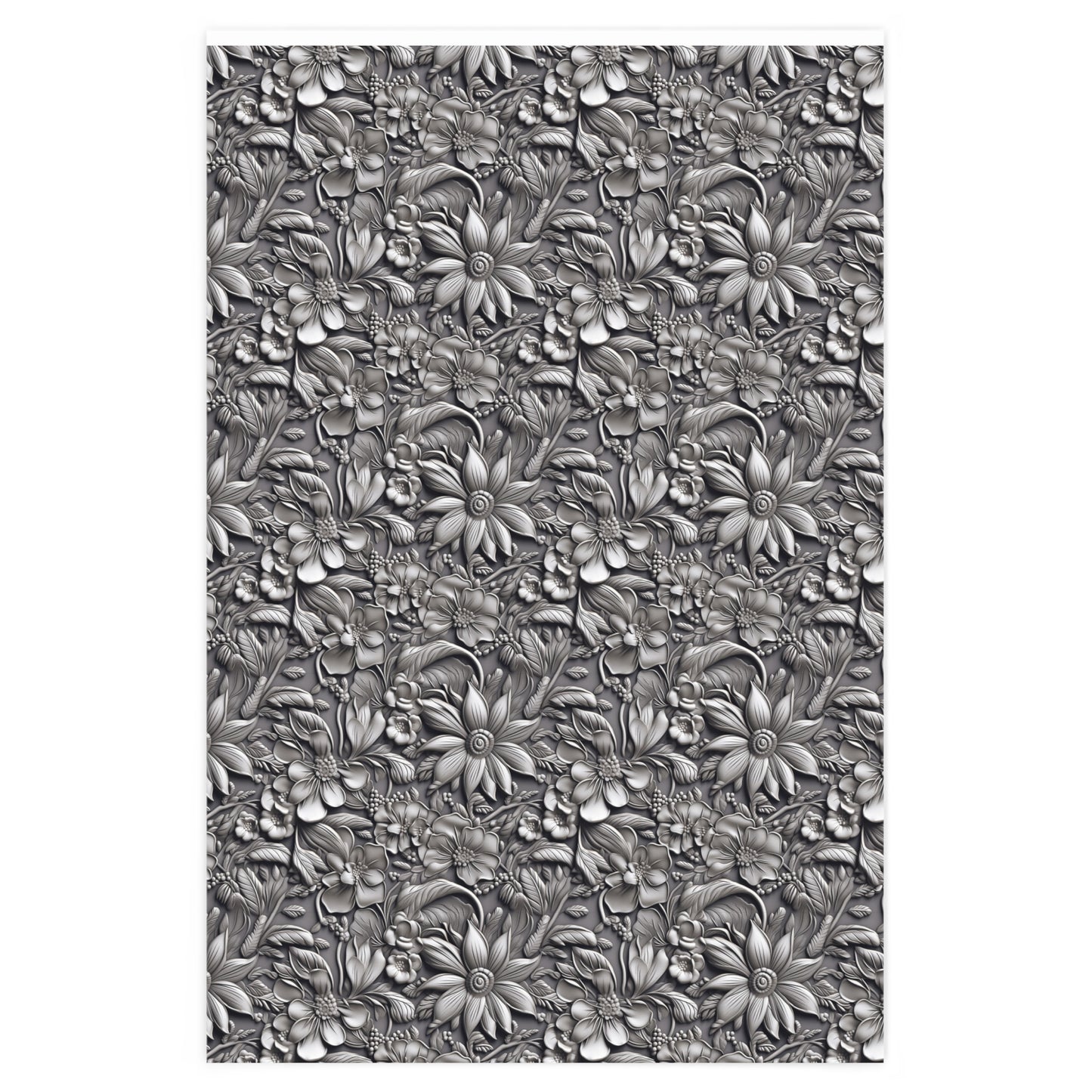 Metal Daisies Wrapping Paper