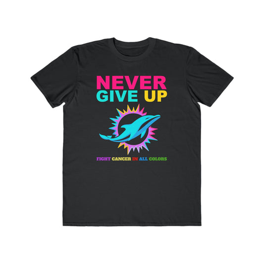Miami Dolphins  Never Give Up Cancer Awareness Tee