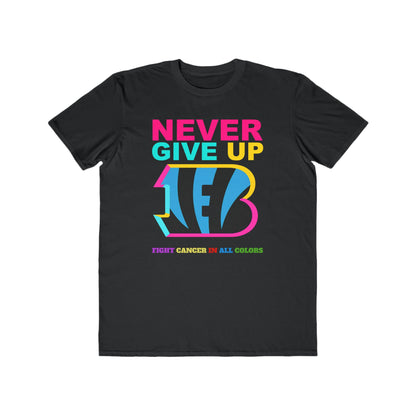 Cincinnatti Bengals  Never Give Up Cancer Awareness Tee