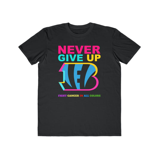 Cincinnatti Bengals  Never Give Up Cancer Awareness Tee