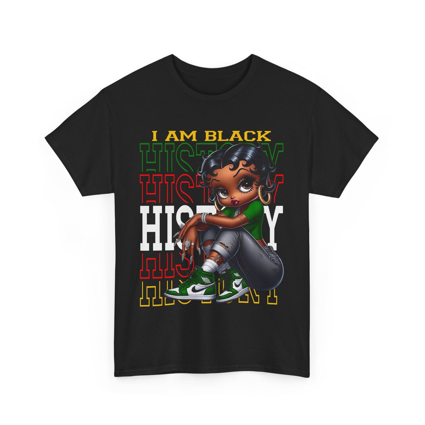 T-Shirt Betty Boop I am Black History - Unisex