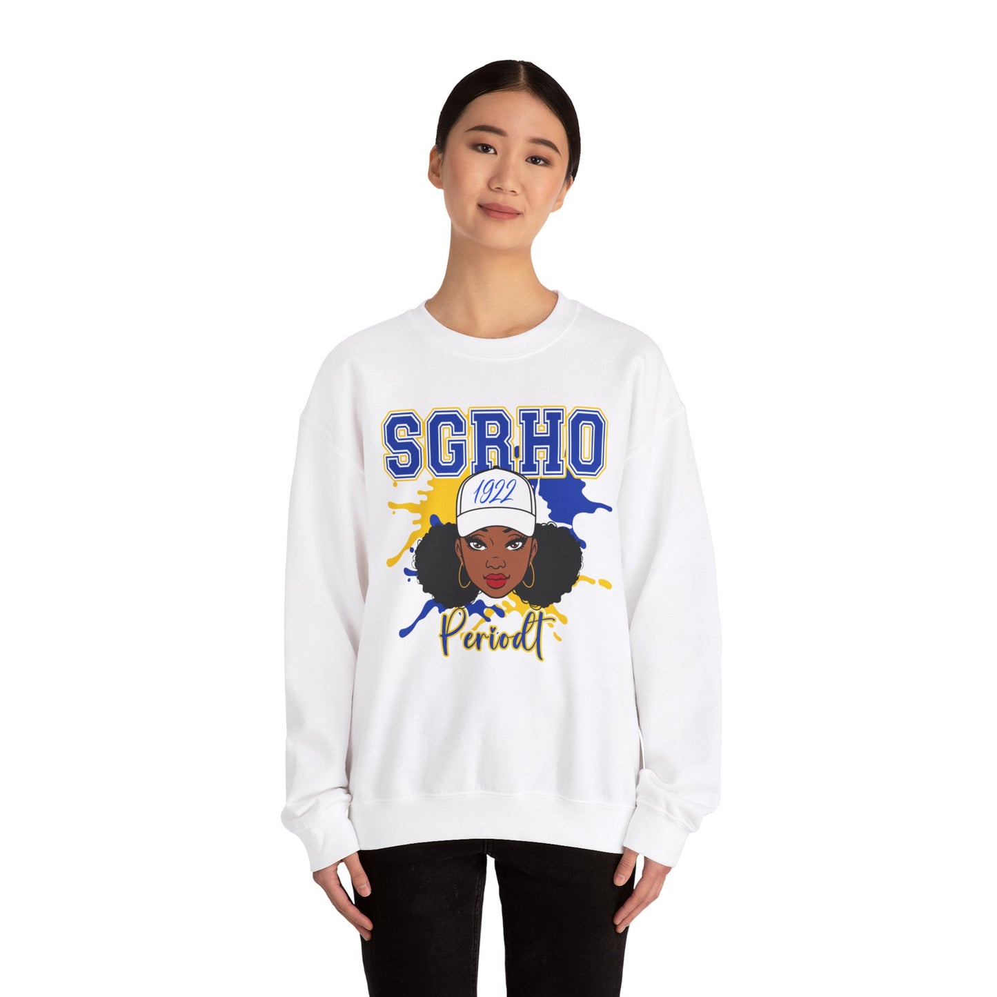 SGRho inspired HBCU Girl Unisex Heavy Blend™ Crewneck Sweatshirt