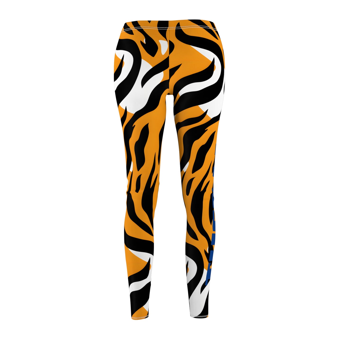 JSU THEE I Love Tiger Print Women's Cut & Sew Casual Leggings gift for Jackson State student and Alumni