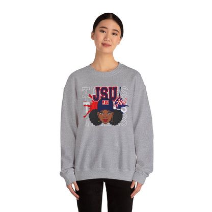 JSU Tigers: Jackson State Tigers JSU Girl Unisex Heavy Blend™ Crewneck Sweatshirt