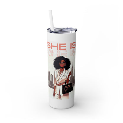 Beautiful Me Representation Matters Skinny Tumbler with Straw, 20oz