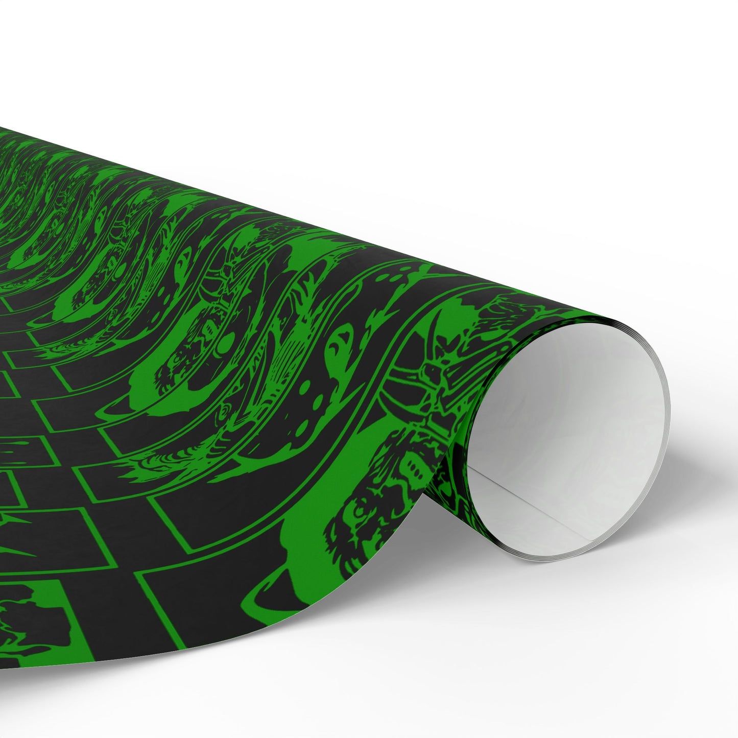 Horror Movie Party Black And Green Wrapping Papers