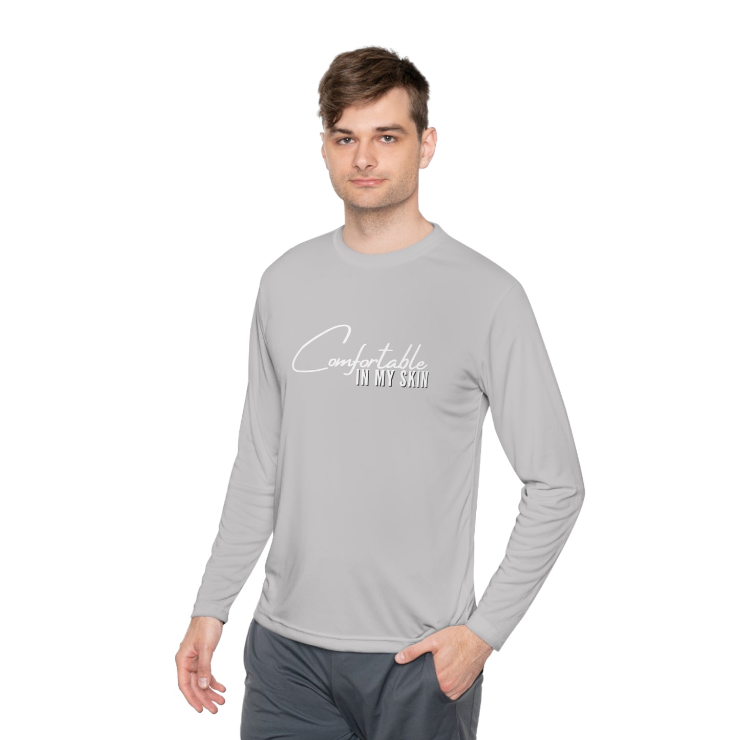 Comfortable in my Skin Unisex Lightweight Long Sleeve Tee