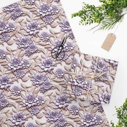 Lilac and Cream Wrapping Paper