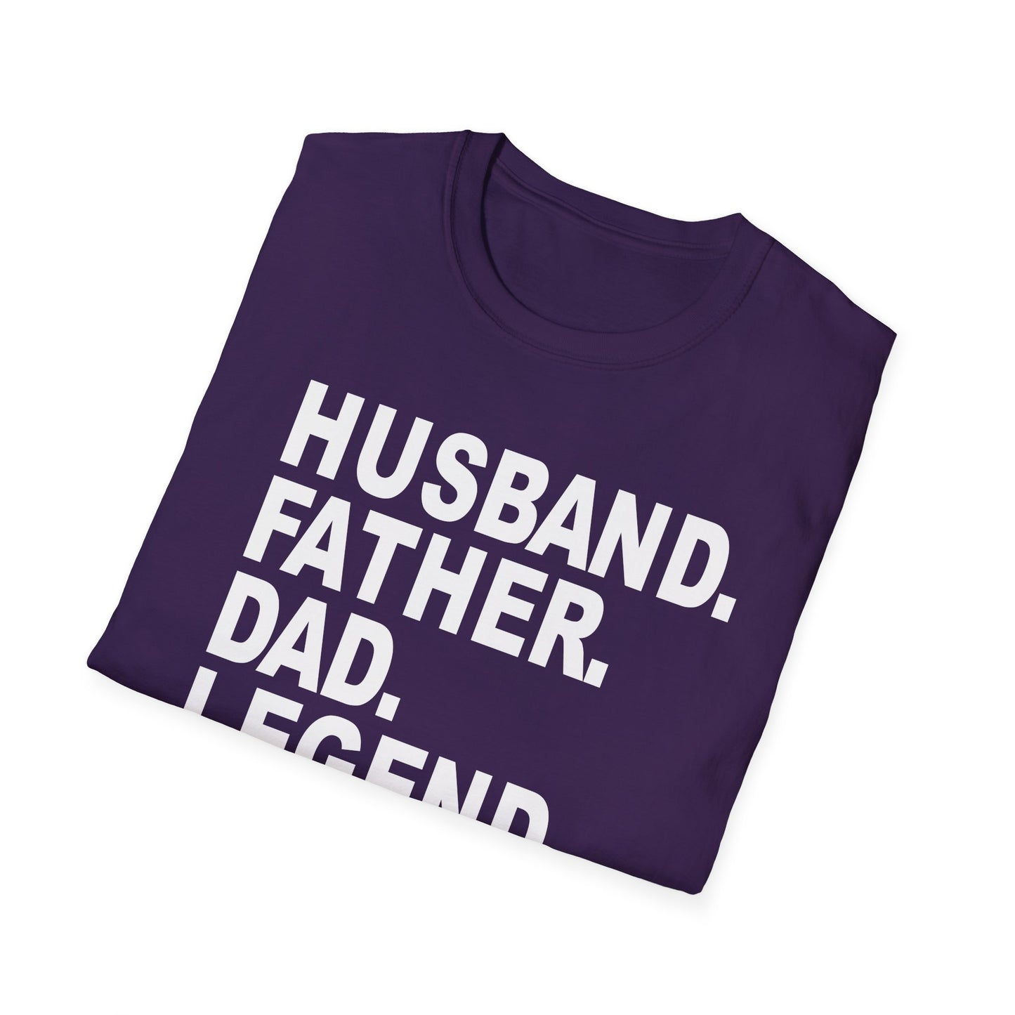 Husband Father Dad Legend  No Cap Gen Z Unisex Softstyle T-Shirt