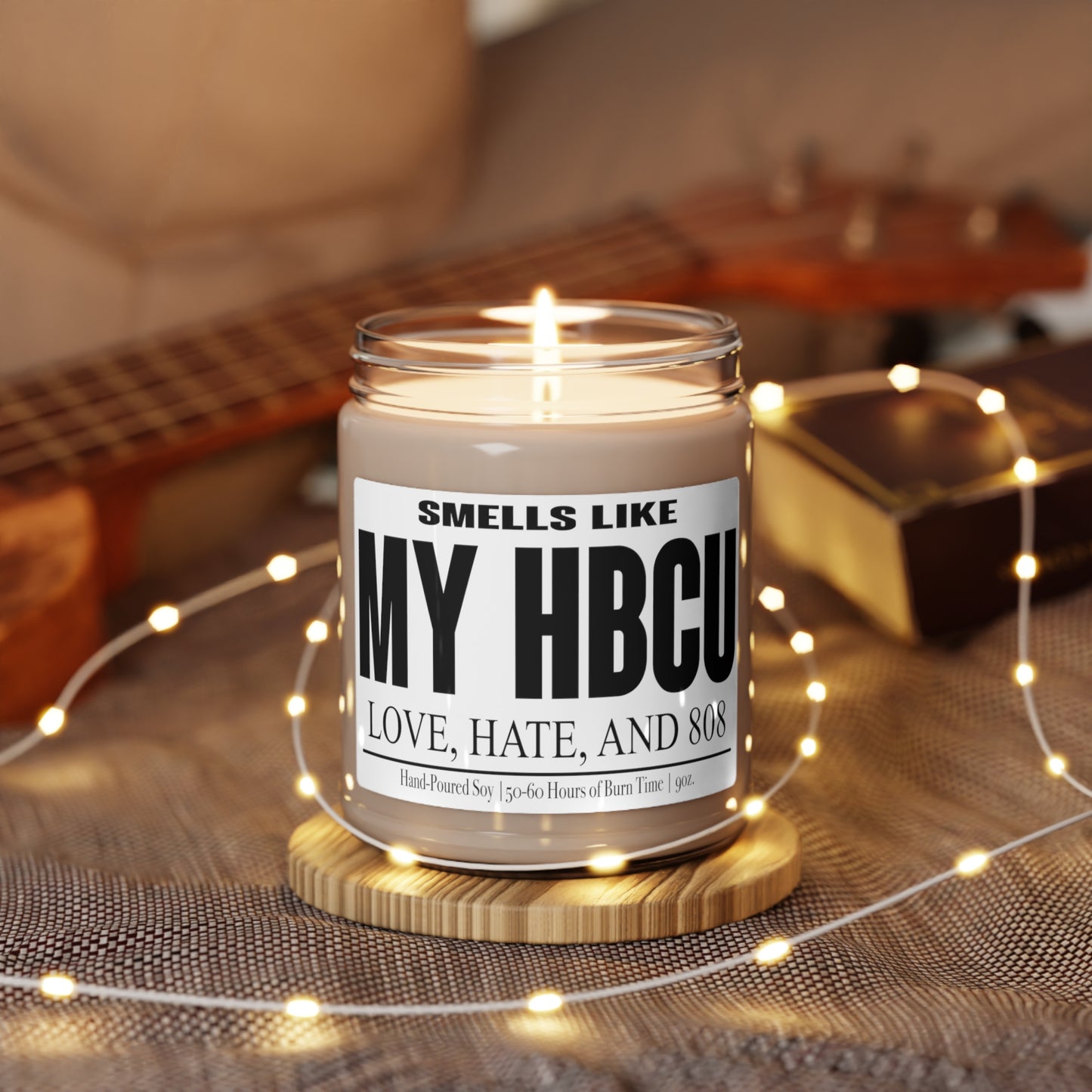 Smells like my HBCU Scented Soy Candle, 9oz Gift for Him or Her, Mom or Dad Gift