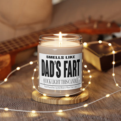 Funny Gift for Dad, Smells like Dad's Fart Soy Candle, Father's Day Gift, Birthday Gift for Dad