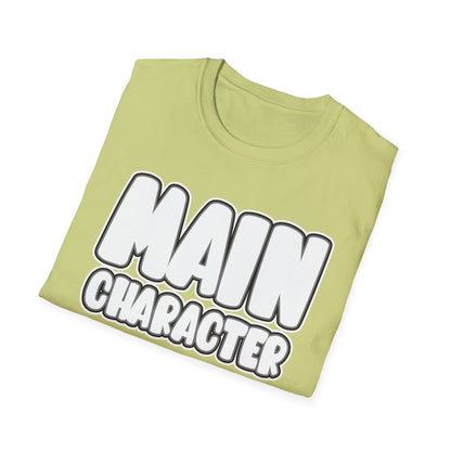 Main Character Shirt Inspirational Motivational Tee Gaming Funny Self-Love Self-Care Positivity T-Shirt for Empowerment & Daily Boost Unisex