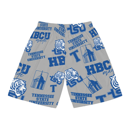 TN State Tigers HBCU All over print Basketball Shorts TSU Tennessee State gift for students and alumni