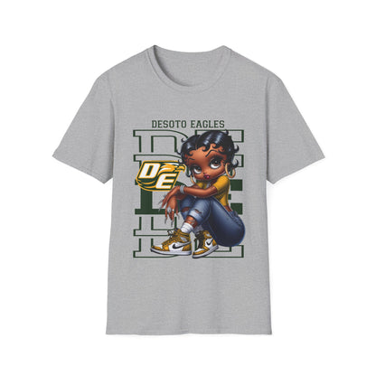 DHS Eagles Desoto Eagles Football Betty Boop Unisex Softstyle T-Shirt