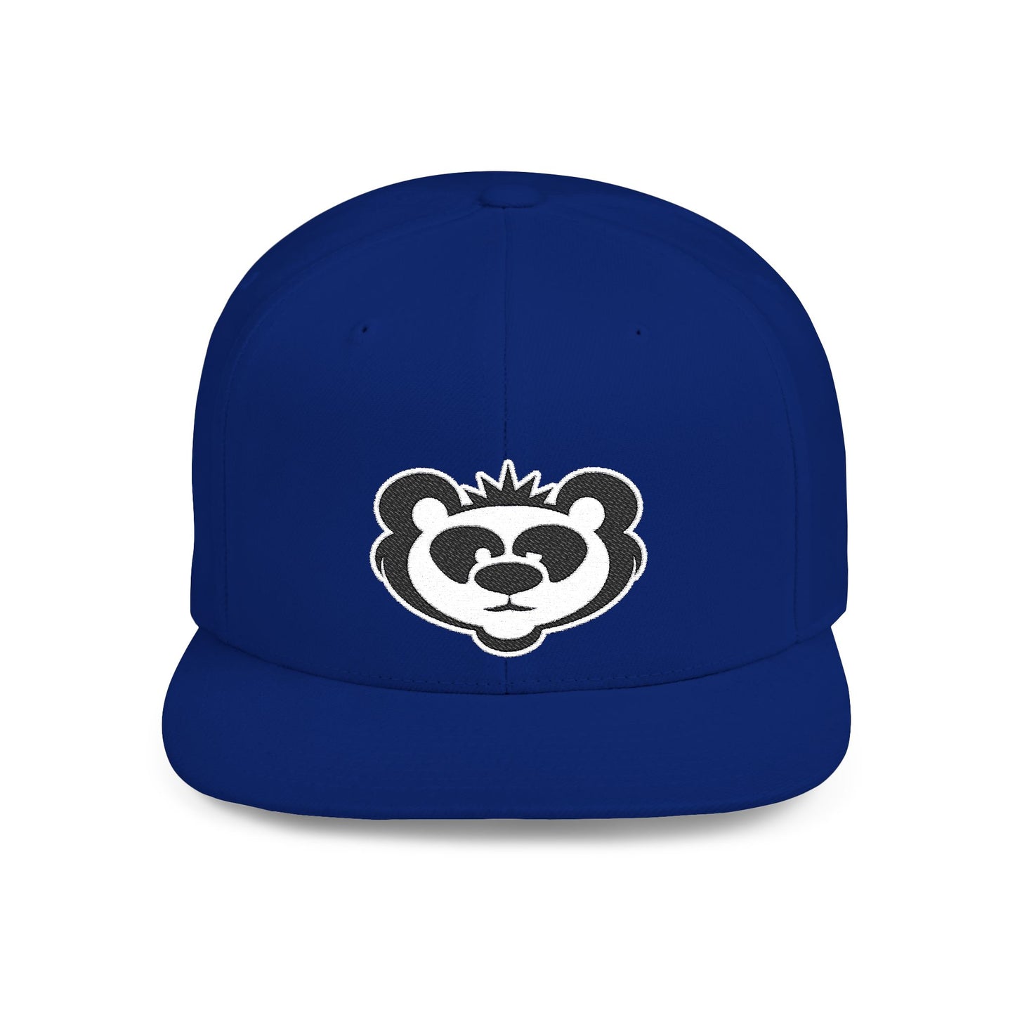 Panda Flat Bill Snapback Hat - Trendy Casual Cap for Outdoor Adventures