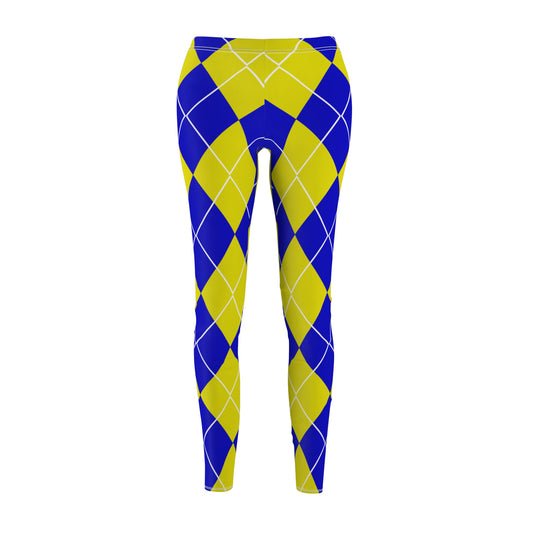 My Sorority Sister Gift Blue and Yellow Women's Yoga Casual Leggings