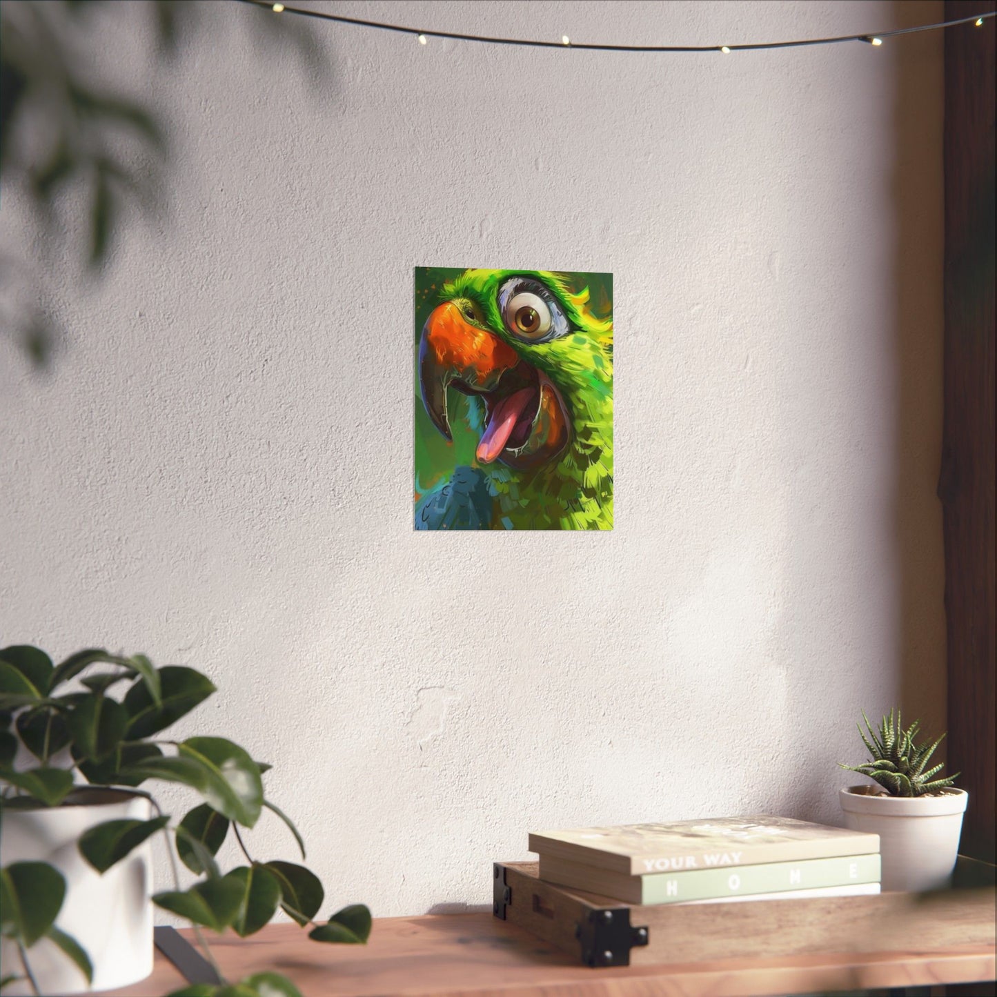 Tropical Parrot Matte Poster — Vibrant Tropical Bird Wall Art